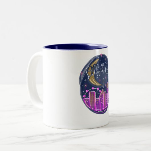 Lilly in de stad Logo Mok (Voorkant links)