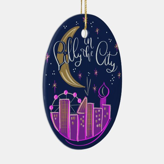 Lilly in het keramische Ornament van de stad (Rechts)