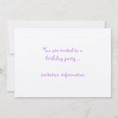 Lilly in Paars Kaart (Achterkant)