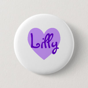 Lilly in Paars Ronde Button 5,7 Cm
