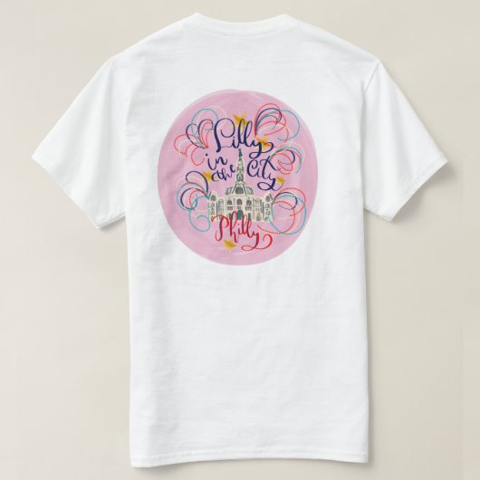 Lilly in the City - Basic T-shirt (Design achterkant)