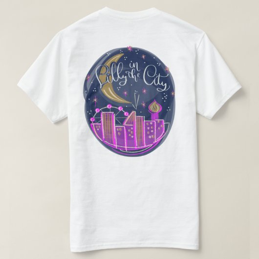 Lilly in the City - Logo T-shirt (Design achterkant)