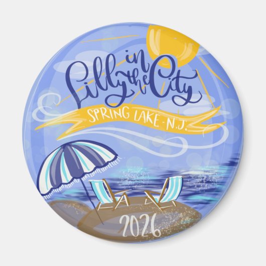 Lilly in the City - Spring Lake, NJ Magnet (Voorkant)