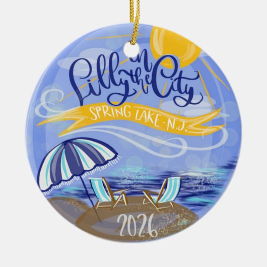 Lilly in the City - Spring Lake, NJ - Ornament (Voorkant)
