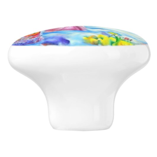 Lilly Keramische Knop (Zijkant)