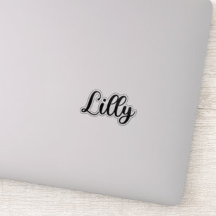Lilly Name - handgeschreven kalligrafie Sticker