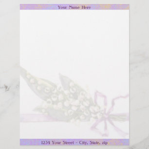 Lilly of the Valley letterhead Briefhoofd Ontwerp