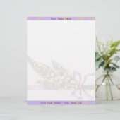 Lilly of the Valley letterhead Briefhoofd Ontwerp (Staand voorkant)