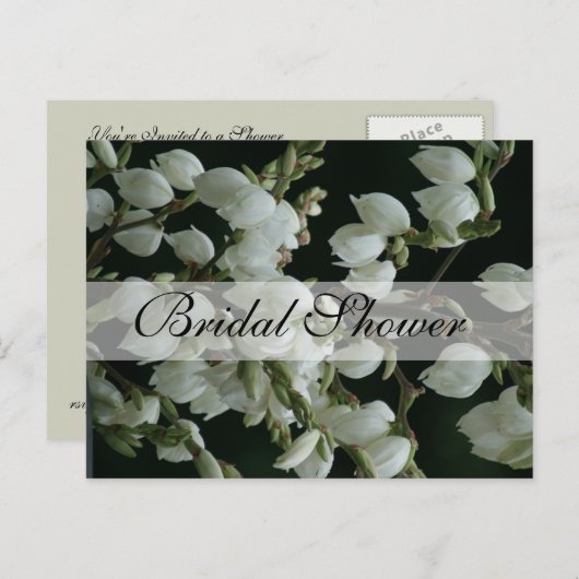 Lilly of the Valley Uitnodiging voor een bruiloft (Voorkant / Achterkant)