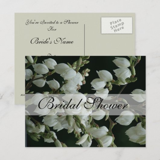 Lilly of the Valley Uitnodiging voor een bruiloft Briefkaart (Voorkant / Achterkant)