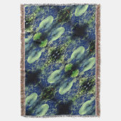 Lilly Pad Blanket Throw Blanket Deken (Voorkant Verticaal)