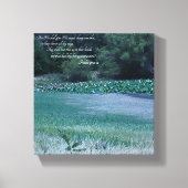 Lilly Pond - Psalm 91 11-12 Canvas Afdruk (Voorkant)