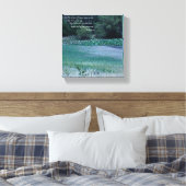 Lilly Pond - Psalm 91 11-12 Canvas Afdruk (Insitu (Slaapkamer))
