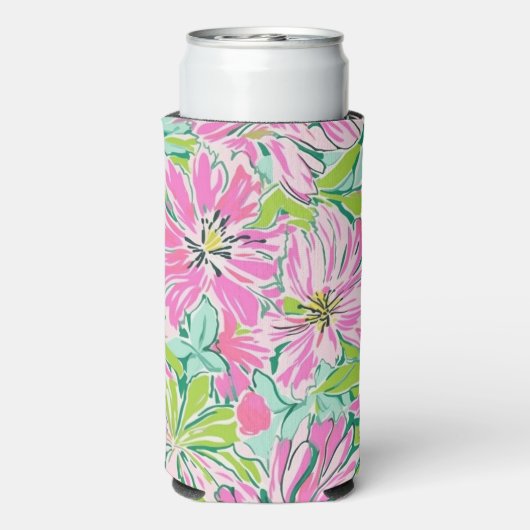 Lilly Preppy Bach Beach / Pool Party Coozie (Seltzer Achterkant)