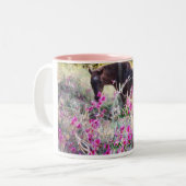 Lilly ... tweekleurige koffiemok (Voorkant links)