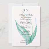 Lilly van de Vallei Bruiloft Kaart (Voorkant)