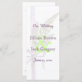 Lilly van de Vallei Trouwprogramma Programmakaart (Voorkant / Achterkant)