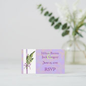 Lilly van de Valley BRIDAL RSVP kaart (Staand voorkant)