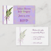 Lilly van de Valley BRIDAL RSVP kaart (Voorkant / Achterkant)