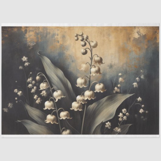 Lilly van de Valley Decoupage Tissue Paper Tissuepapier (Voorkant)