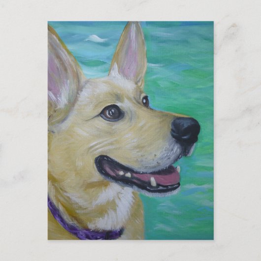 Lilly via een rivier briefkaart (Voorkant)