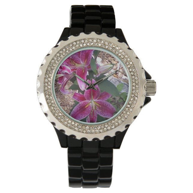 Lilly Watch, zwart Horloge (Voorkant)