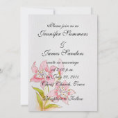 Lilly Wedding Invitations Back Kaart (Achterkant)