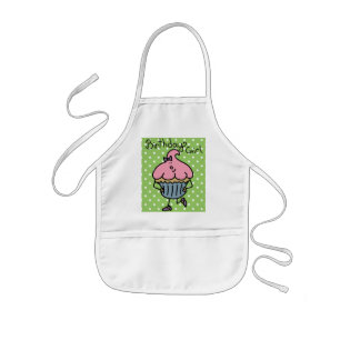 Lil'Miss Cuppy Cake Birthday Apron Kinder Schort