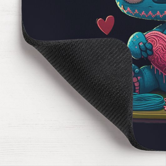 Lilo and Stitch Valentijn Hearts Graphic Mousepad Muismat (Hoek)