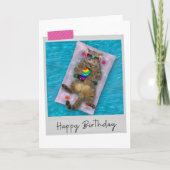 Lilo Cat Funny Birthday Card Kaart (Voorkant)