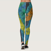 Lilo- Turquoise Cutouts Leggings (Achterkant)