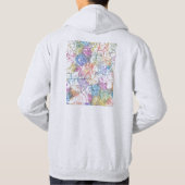 Lilongwe Malawi City Map Hoodie (Achterkant)