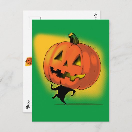 Lil'Pumpkin Head Briefkaart (Voorkant / Achterkant)