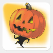Lil'Pumpkin Head Vierkante Sticker (Voorkant)