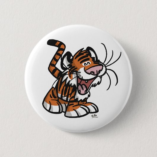 Lil'Tiger knooppenning Ronde Button 5,7 Cm (Voorkant)