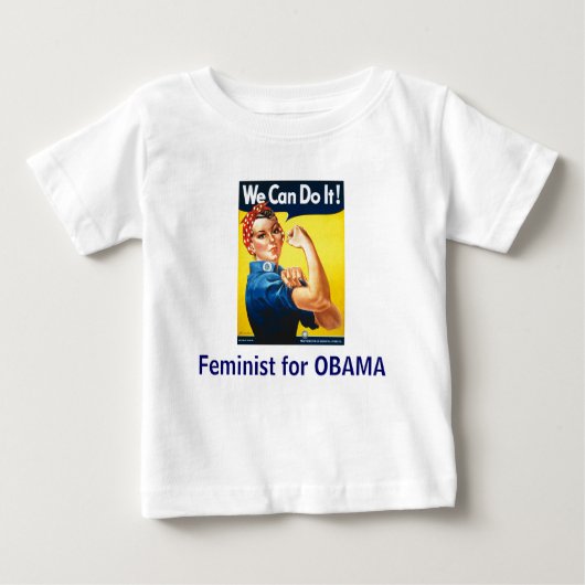 Lilttle Feminist voor OBAMA (Voorkant)