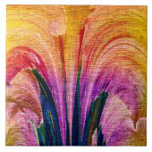Lily Abstract Burgundy Lily Sofset - Enhanced Tegeltje (Voorkant)