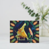 Lily Abstract Floral Dank je Briefkaart (Staand voorkant)