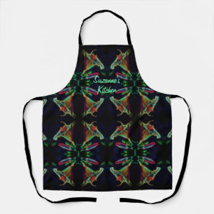 Lily Abstract Flower Art gepersonaliseerd Schort