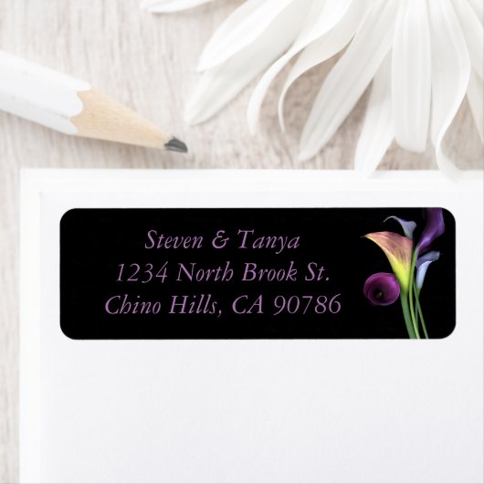 Lily adreslabel etiket (Insitu)