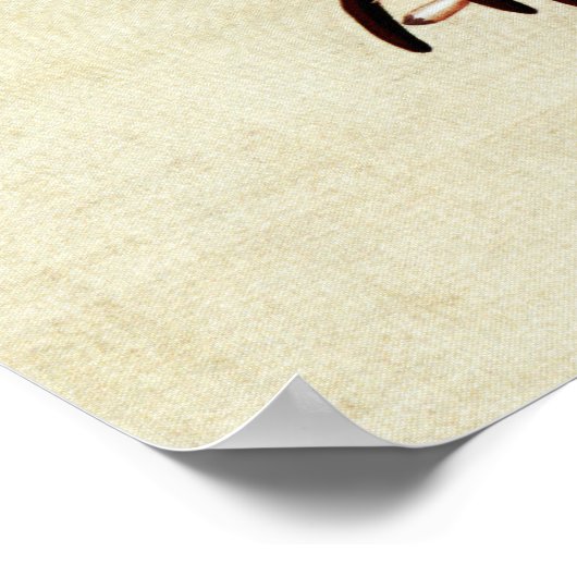 Lily and Entwined Peony Fine Art Poster (Hoek)