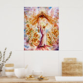 Lily Angel van Lisa Iris Poster (Keuken)