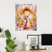 Lily Angel van Lisa Iris Poster (Thuiskantoor)