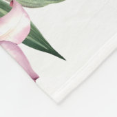 Lily Baby Meisje Milestone Deken, Lily Flower Baby Fleece Deken (Hoek)