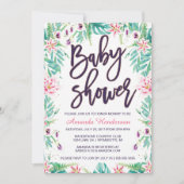 Lily Baby shower Uitnodiging | Florence-Baby showe (Voorkant)