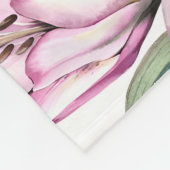 Lily Babydeken, Lily Floral, Lily Nursery, Baby Fleece Deken (Hoek)