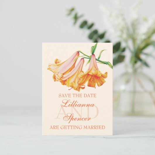 Lily bel prima kunst Sparen het briefkaart van de (Staand voorkant)