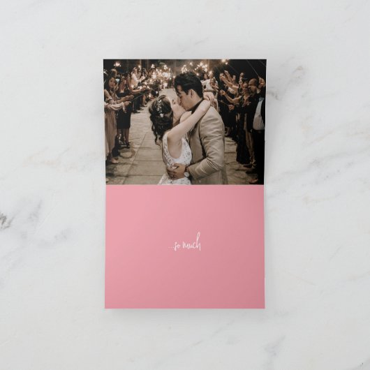 Lily bell art dank u uw foto binnenkaart bedankkaart (Binnen)