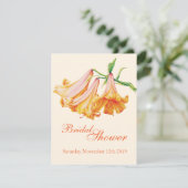 Lily bell fijn vrijgezellenfeest nodigt uit kaart (Staand voorkant)