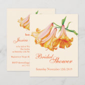 Lily bell fijn vrijgezellenfeest nodigt uit kaart (Voorkant / Achterkant)